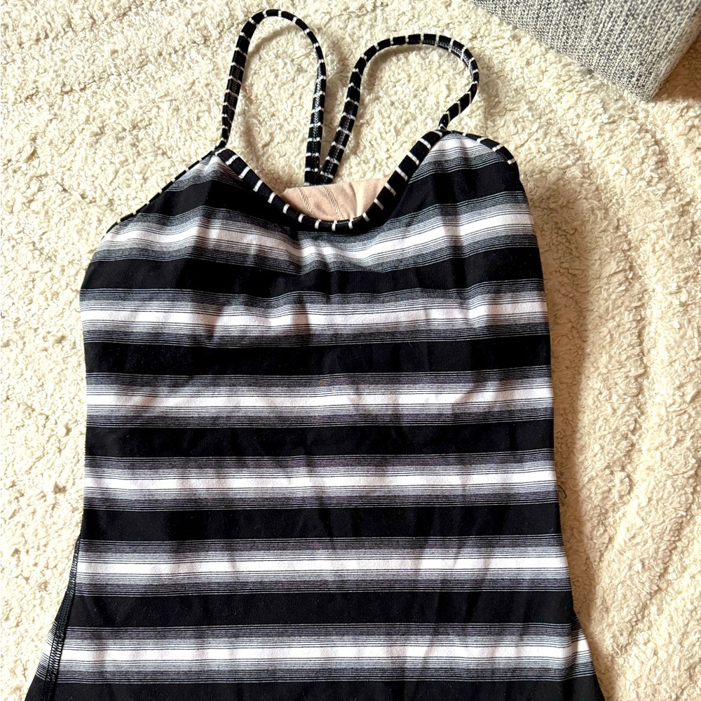 Striped Lululemon Tank top (Size 4)